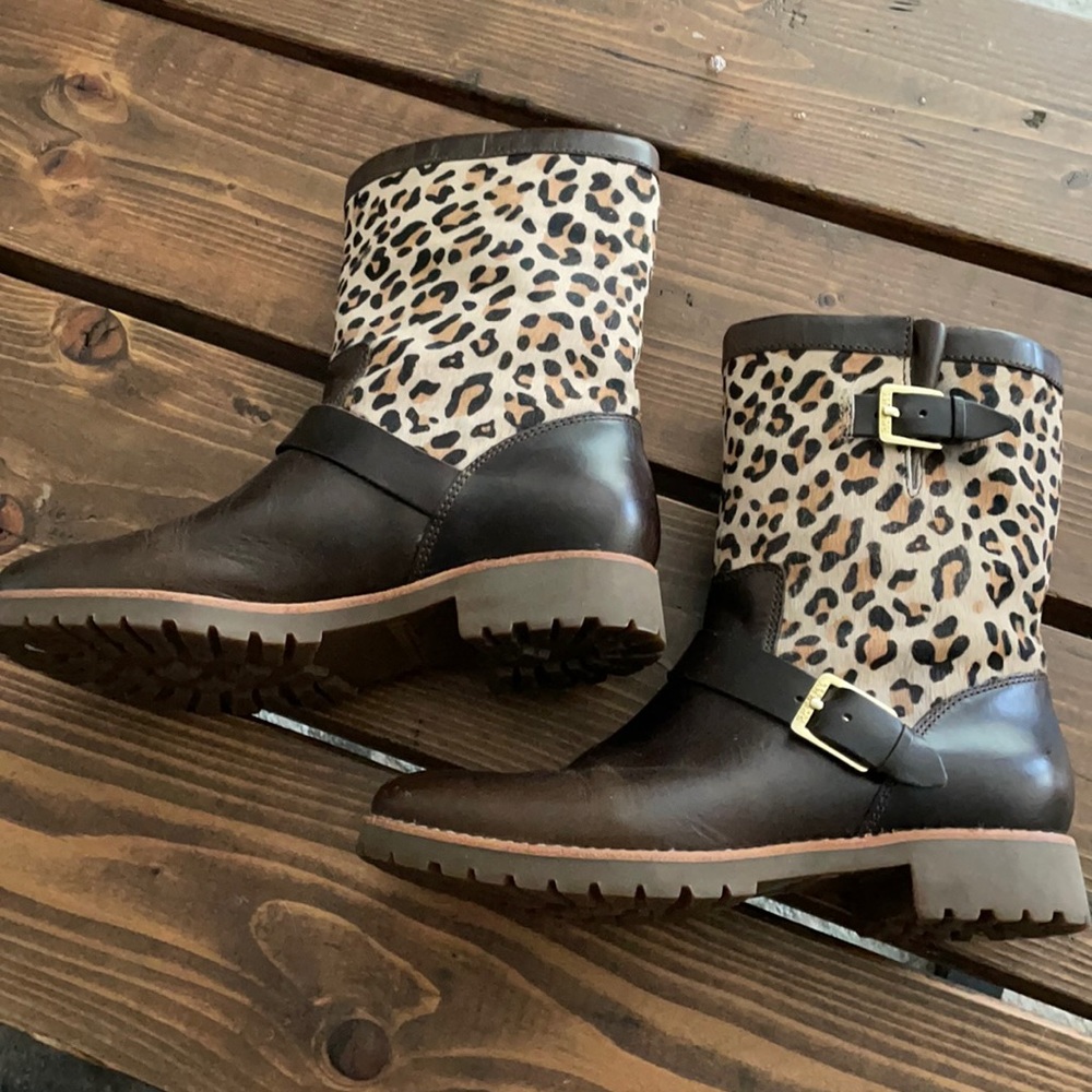 Sperry Leather Cheetah Boots